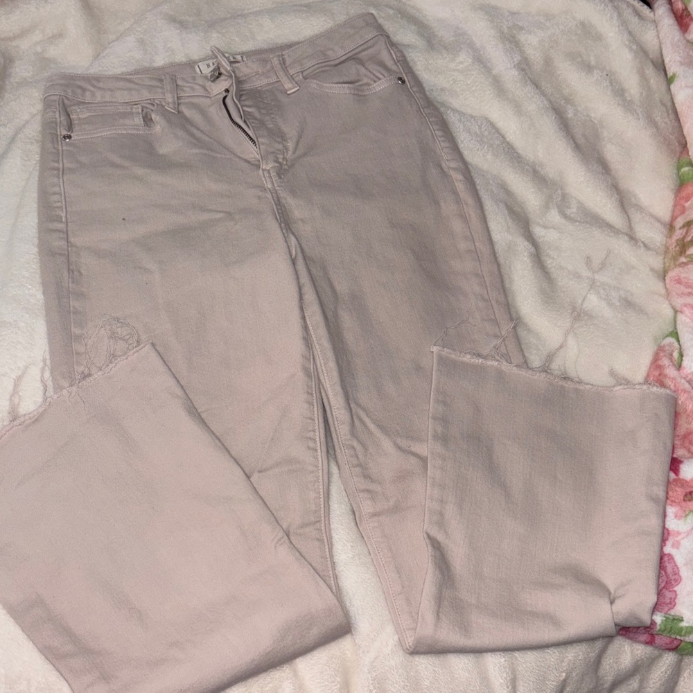 Harper Tan High-Rise Jeans